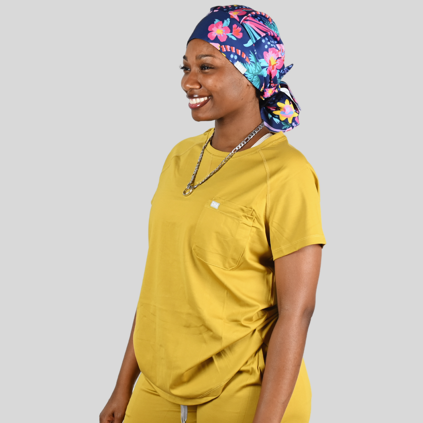 Satin Lined Ponytail Scrub Hats