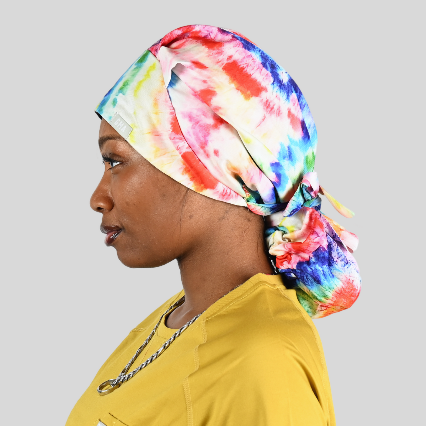 Satin Lined Ponytail Scrub Hats