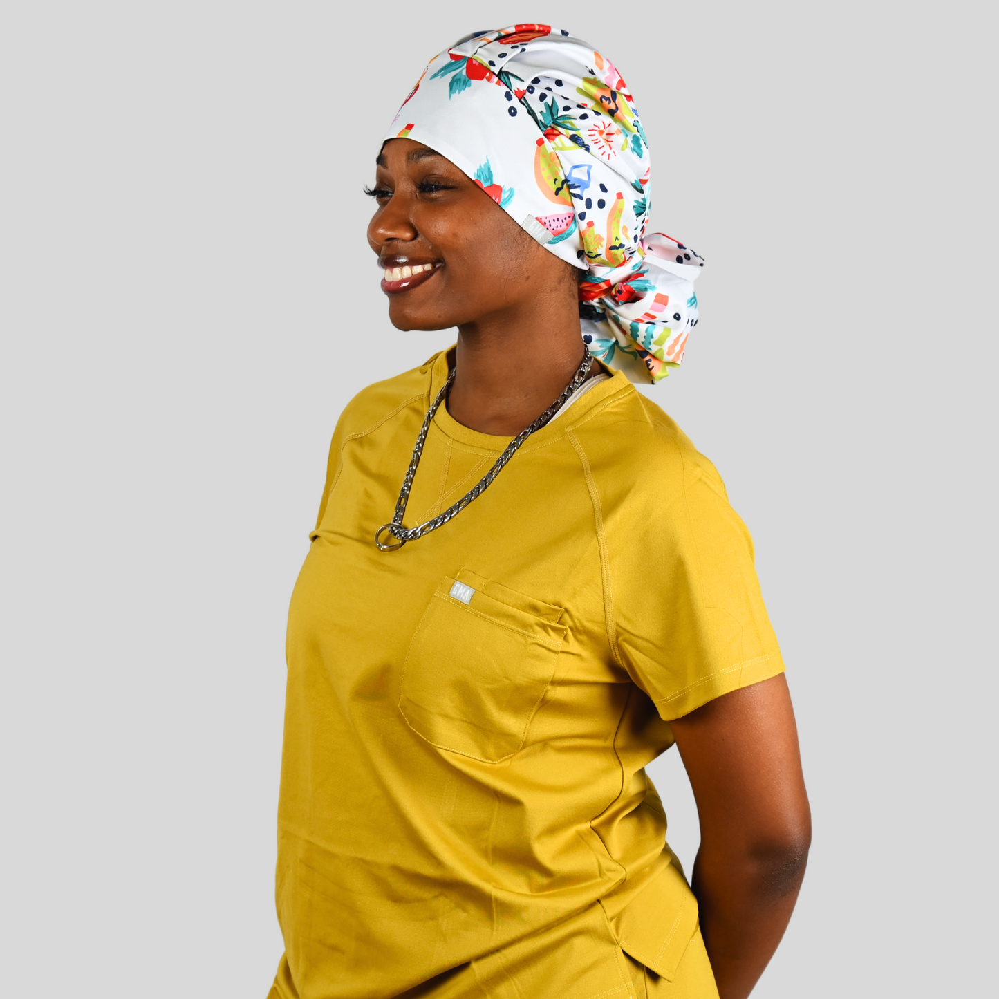 Satin Lined Ponytail Scrub Hats