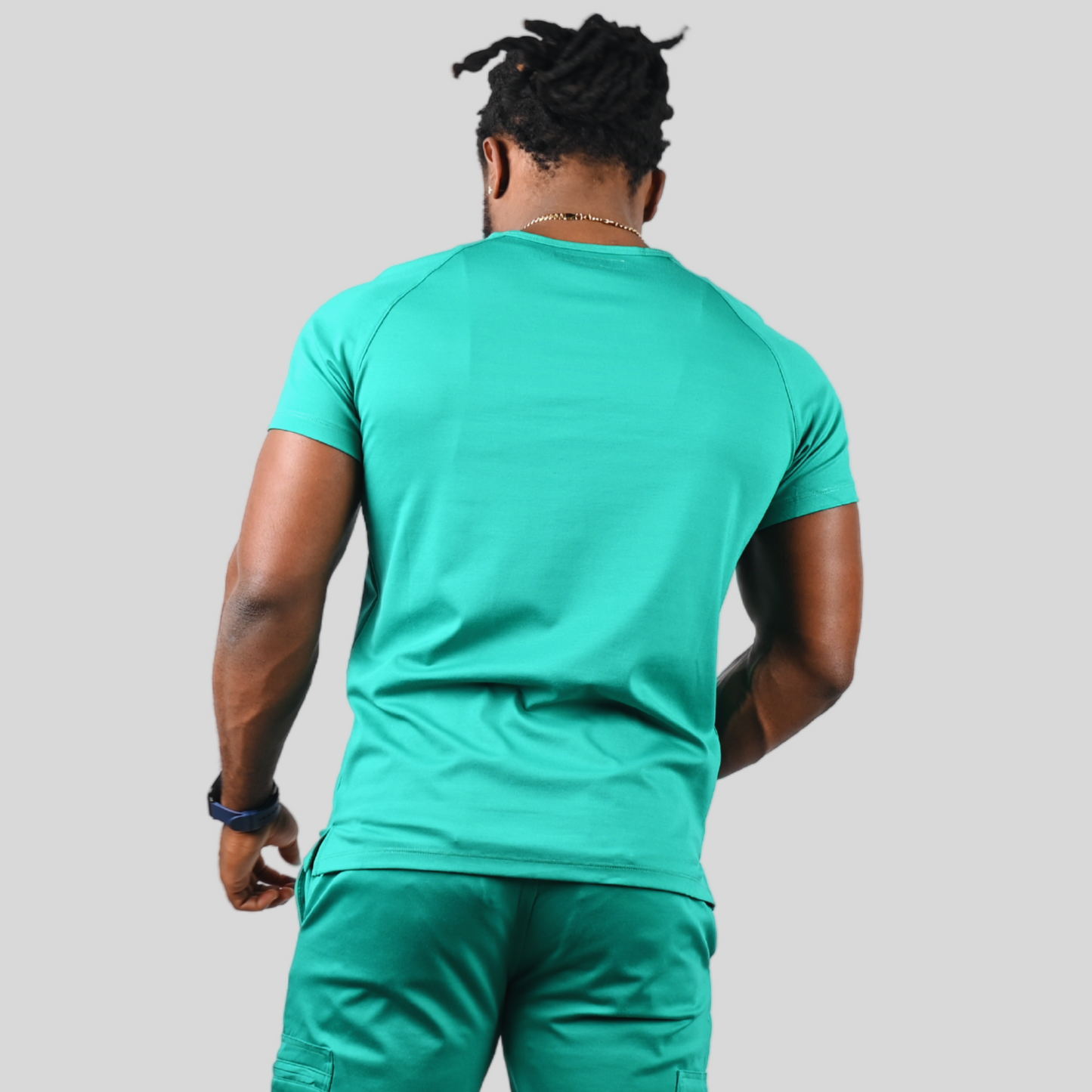 Chioma Men Two Chest Pockets V- Neck Srub Top