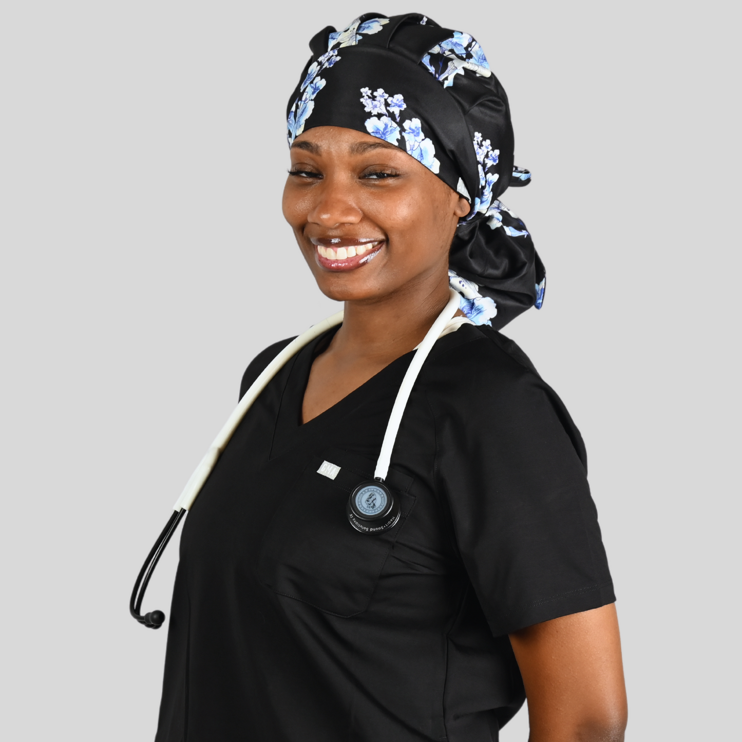 Satin Lined Ponytail Scrub Hats