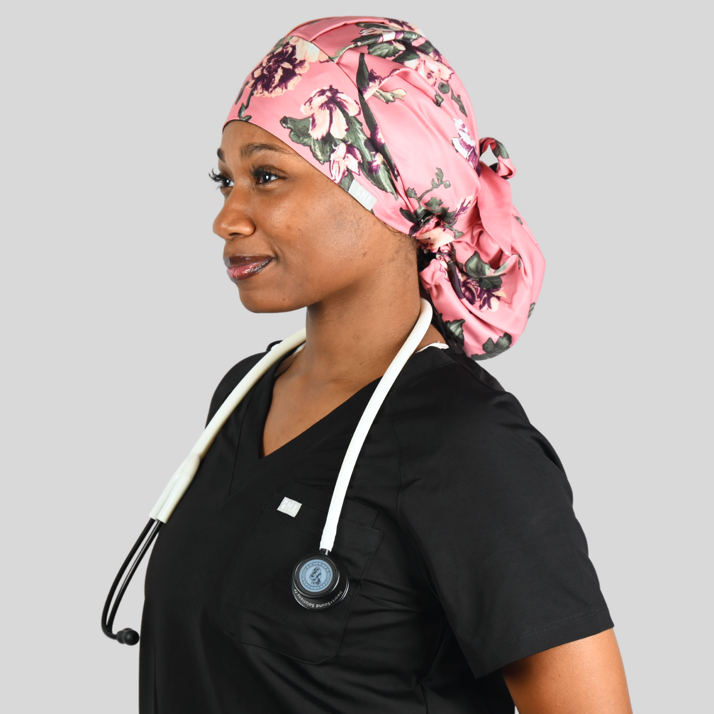 Satin Lined Ponytail Scrub Hats